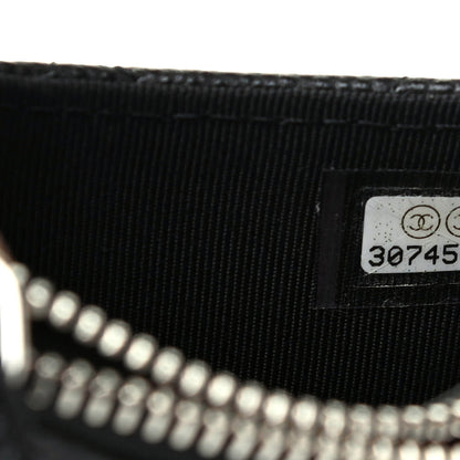 Chanel Caviar Quilted CC Zip Card Holder Black 7 of 9