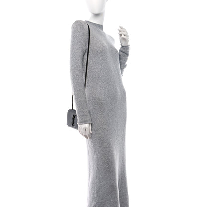 Saint Laurent Grain De Poudre Small Monogram Monochrome Kate Satchel Black 2 of 11