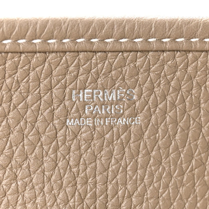Hermes Taurillon Clemence EVELYNE III PM Etoupe 6 of 11