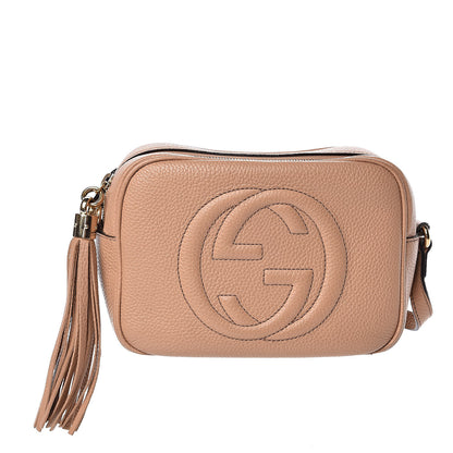 Gucci Pebbled Calfskin Small Soho Disco Bag Rose Beige 1 of 11