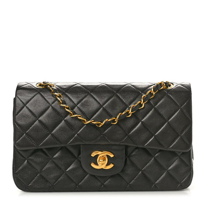 Chanel Lambskin Quilted Small Double Flap Black 1 of 11