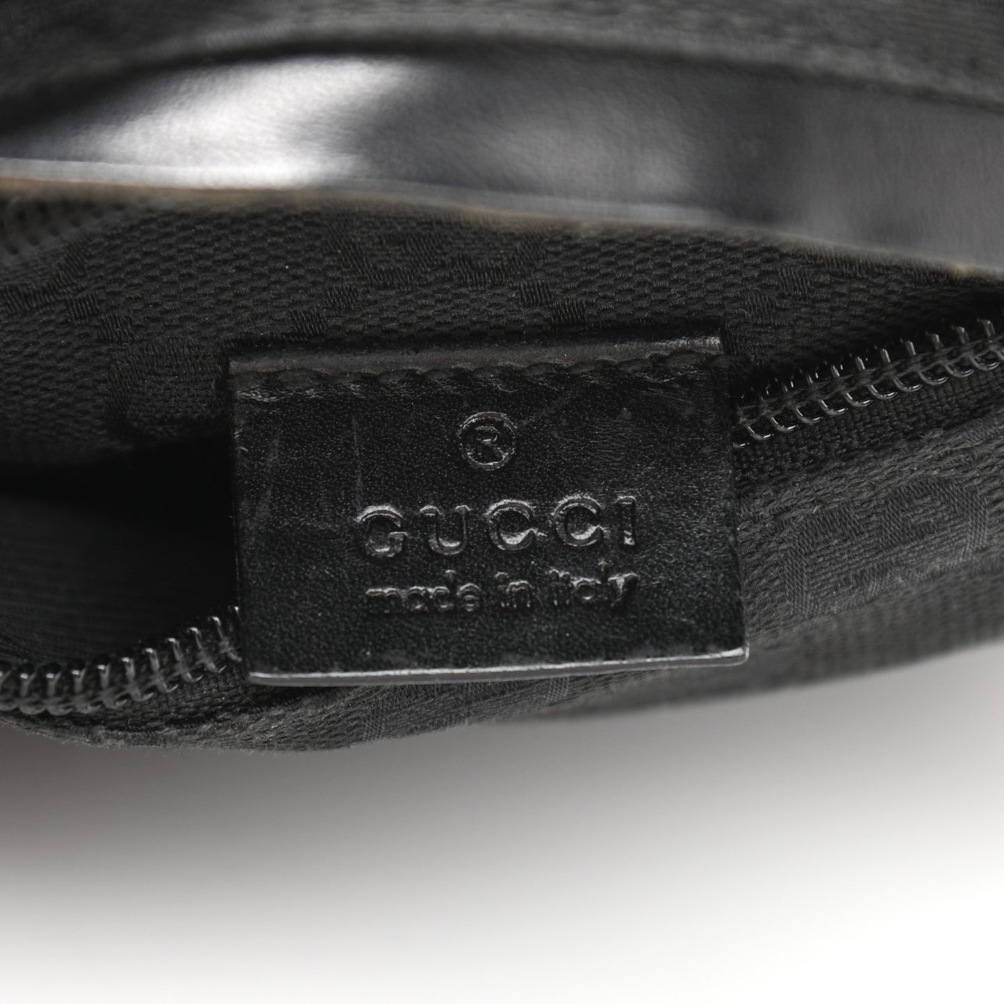 GG Monogram Double Pocket Belt Bag Black