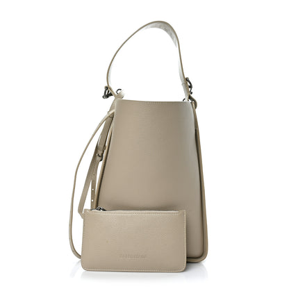 Balenciaga Calfskin Logo Embossed Small Tool 2.0 North-South Tote Taupe 1 of 12