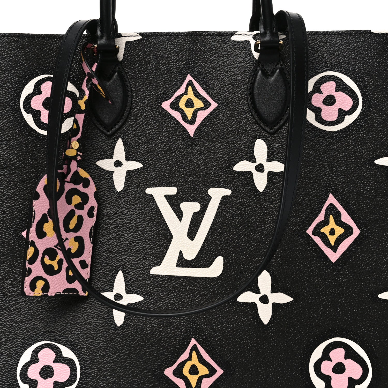 Louis Vuitton Monogram Giant Wild At Heart Onthego GM Black 7 of 9
