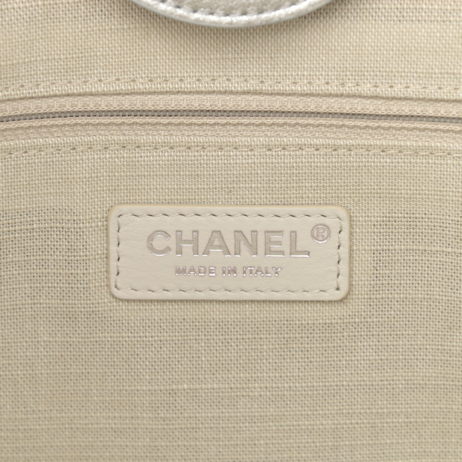 Chanel Metallic Calfskin Medium Deauville Tote Silver 7 of 11