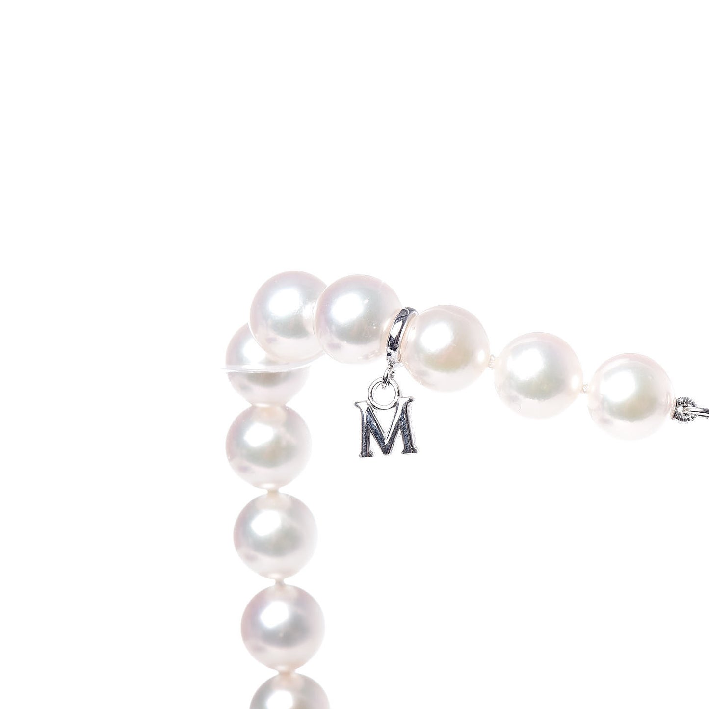 18K White Gold Diamond 7-11mm Akoya Pearl Black South Sea Pearl Fusion Necklace