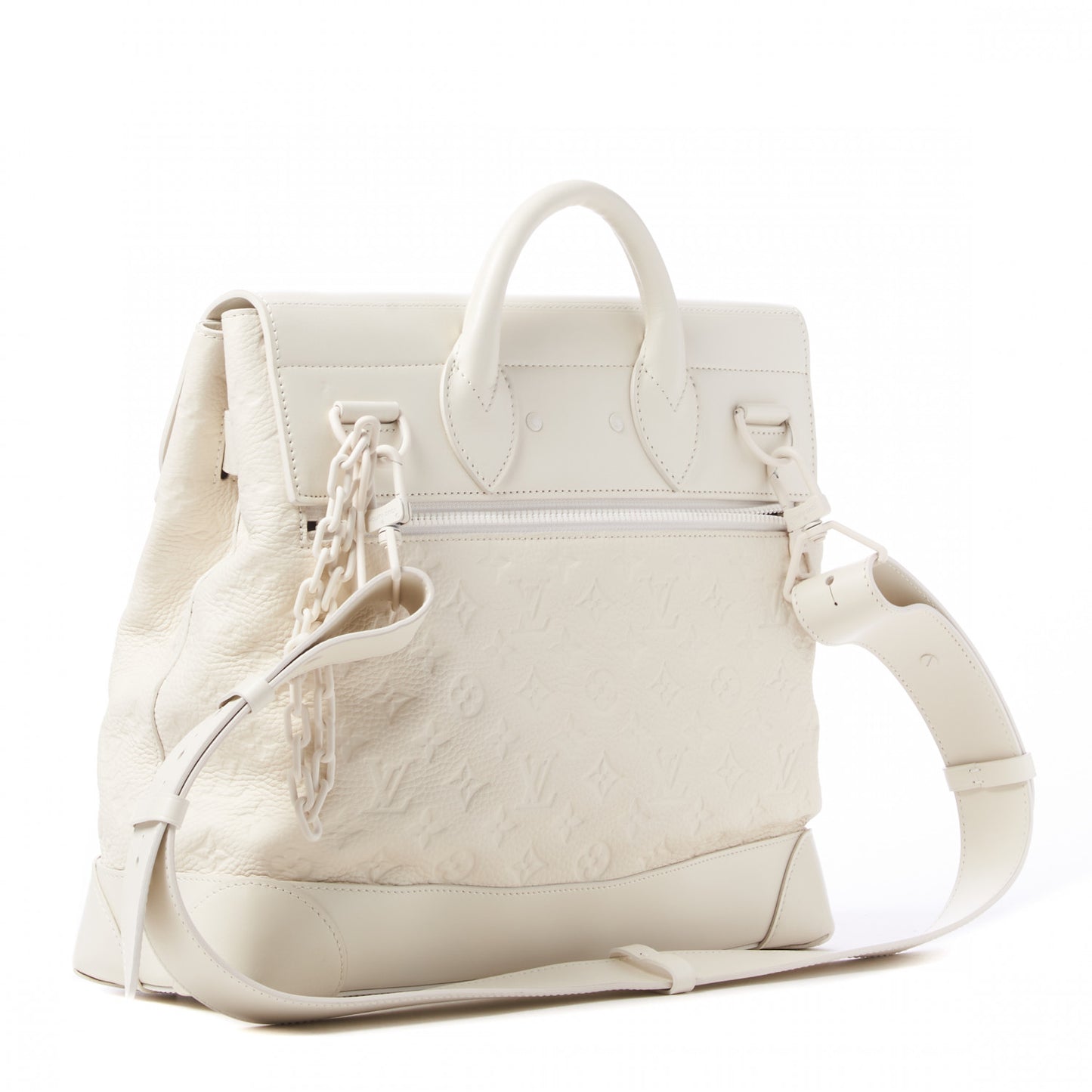 Taurillon Monogram Steamer PM White