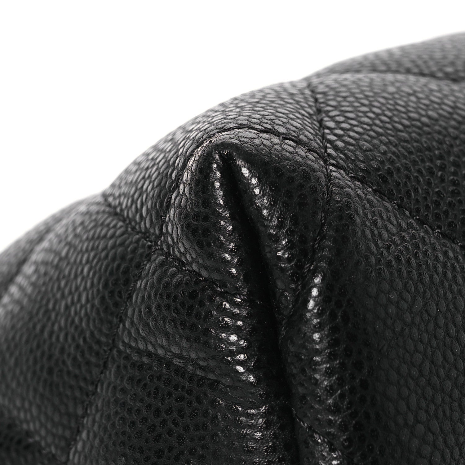 Chanel Caviar Quilted Small Cosmetic Case Black 9 of 11