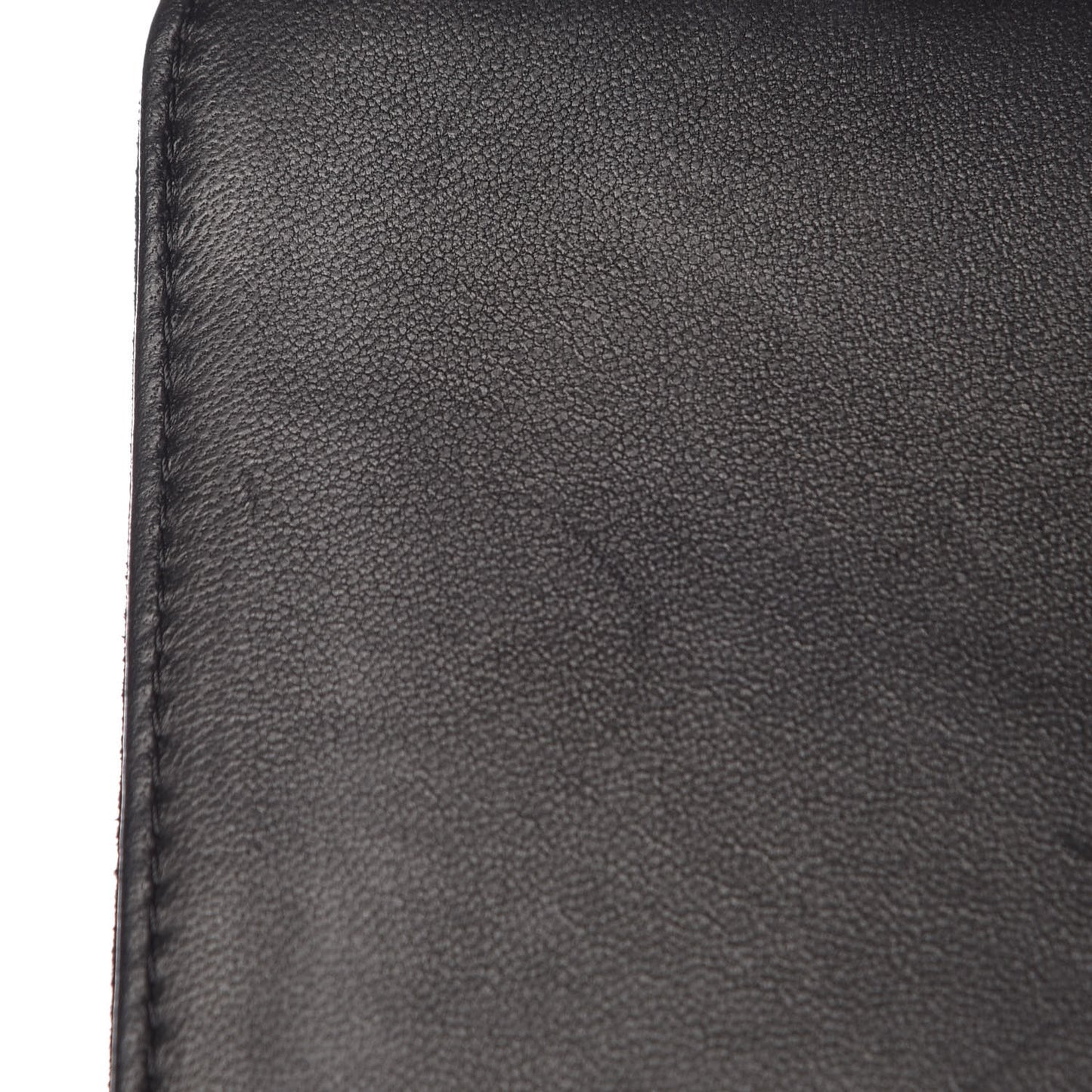 Suede Quilted Crystal Pearl CC Flap Black