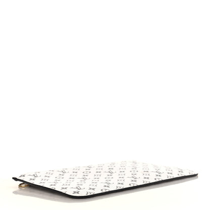Louis Vuitton Monogram Giant Neverfull MM GM Pochette White 4 of 7