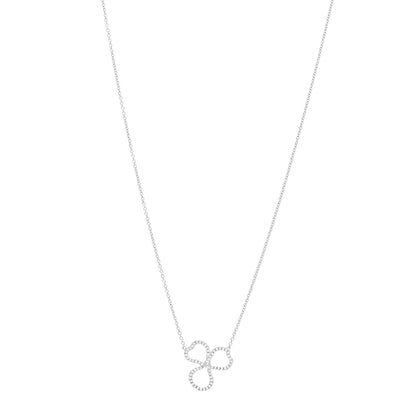Tiffany Platinum Diamond Small Paper Flowers Pendant Necklace 1 of 5