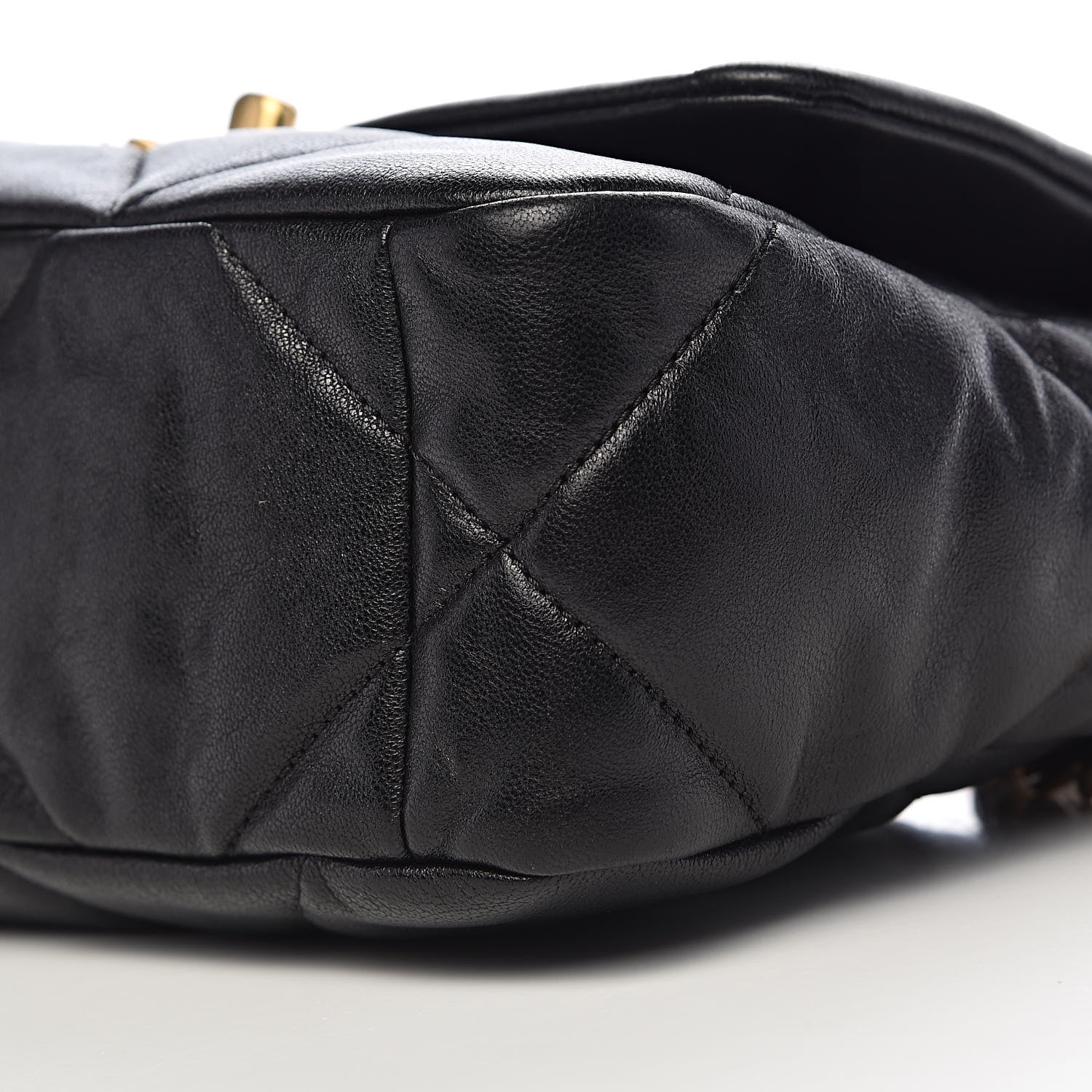 Chanel Lambskin Quilted Medium 19 Flap Black 10 of 12