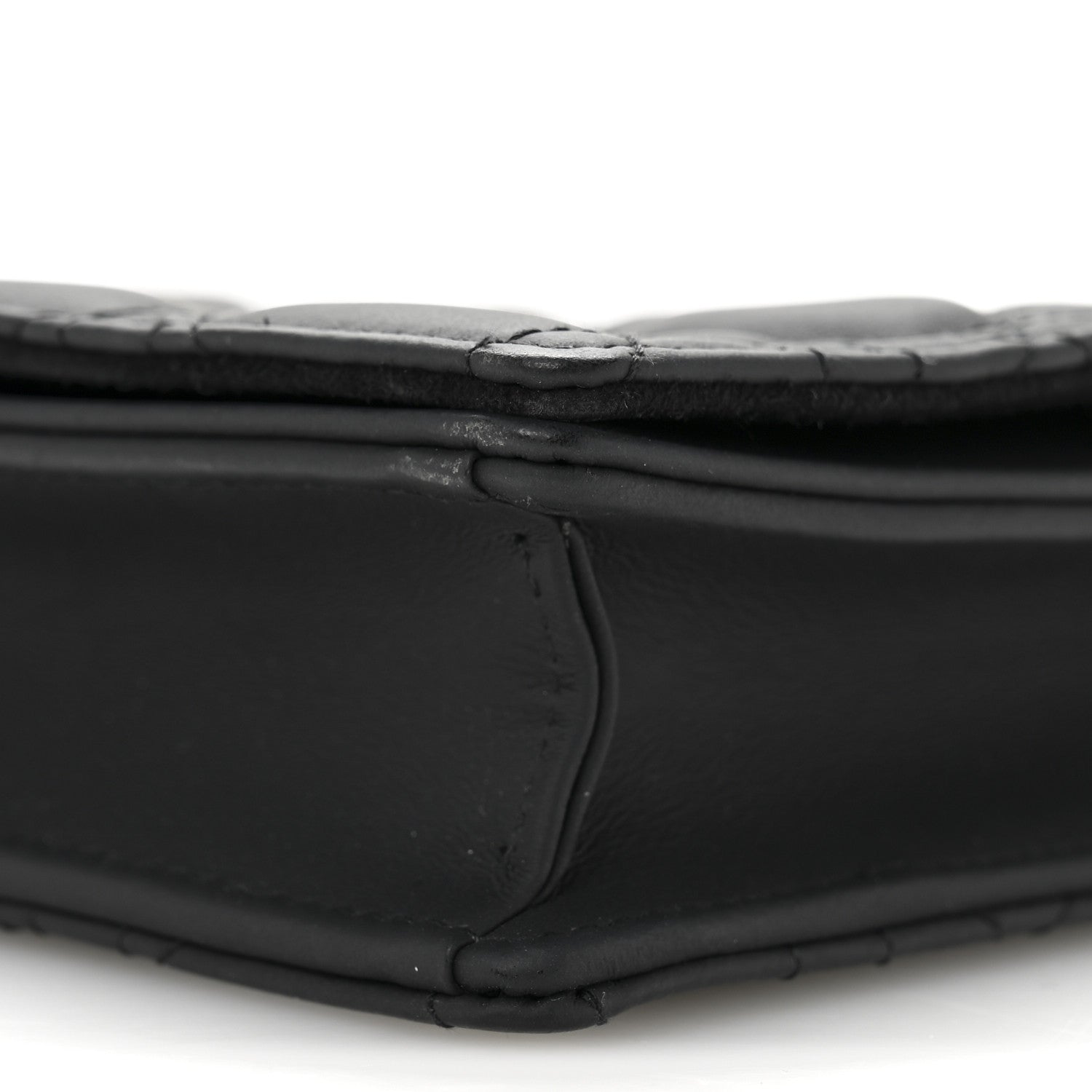 Christian Dior Ultra Matte Calfskin Cannage Lady Dior Clutch Black 10 of 12