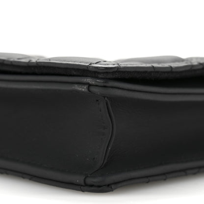 Christian Dior Ultra Matte Calfskin Cannage Lady Dior Clutch Black 10 of 12
