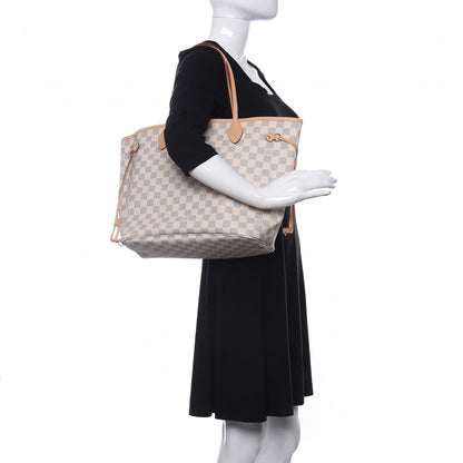 Louis Vuitton Damier Azur Neo Neverfull MM Rose Ballerine 2 of 11