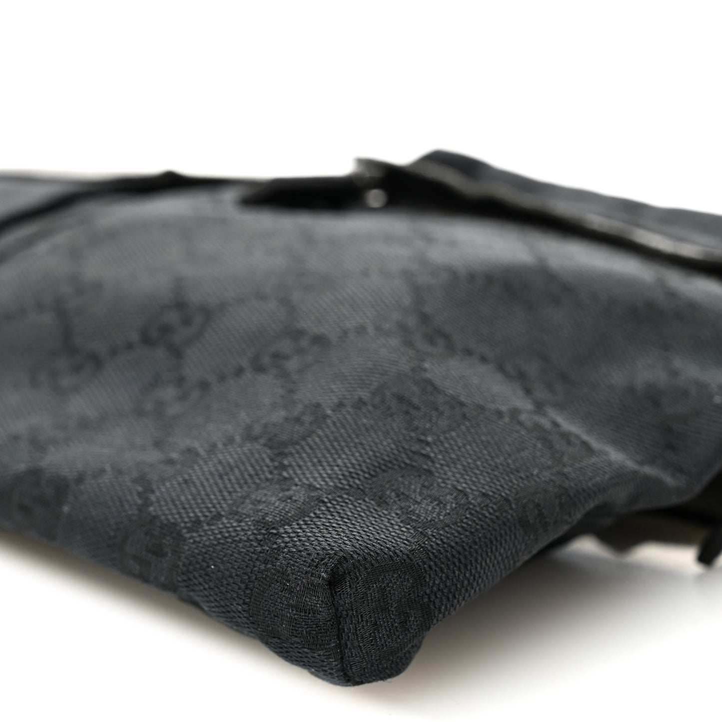 GG Monogram Double Pocket Belt Bag Black