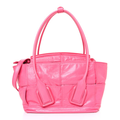Bottega Veneta Paper Calfskin Maxi Intrecciato Mini Arco Pink 1 of 10