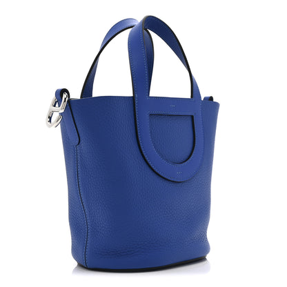 Hermes Taurillon Clemence Swift In-The-Loop 18 Bag Bleu Royal 3 of 10