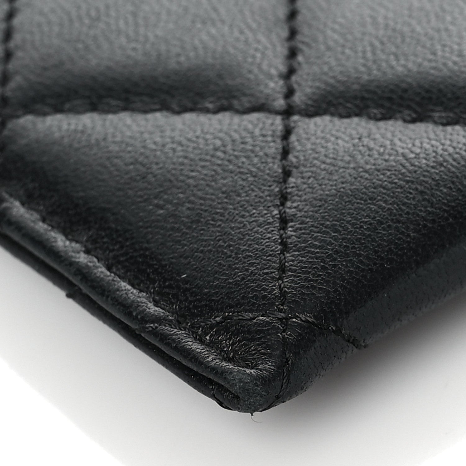 Chanel Lambskin Quilted Card Holder Black 9 of 10