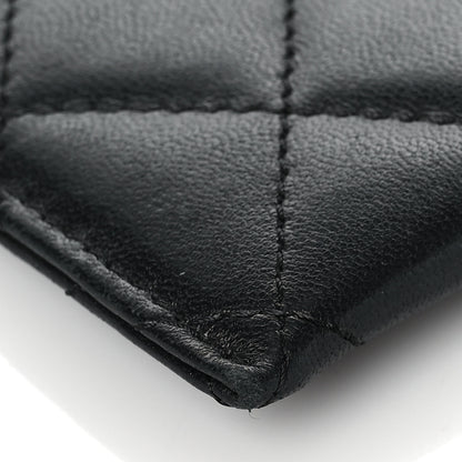 Chanel Lambskin Quilted Card Holder Black 9 of 10