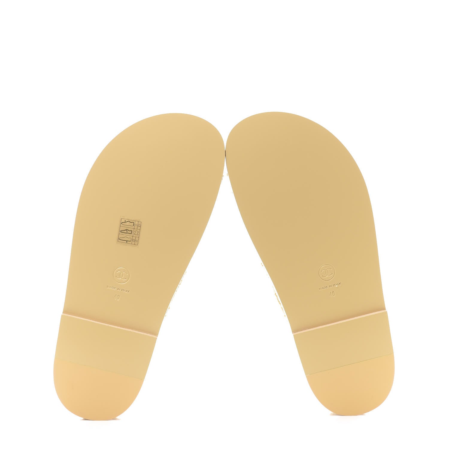 Chanel Braided Fabric Velcro Dad Sandals 40 Beige 5 of 9