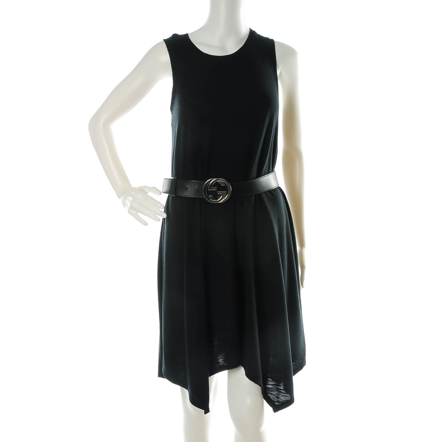 Gucci Calfskin Interlocking G Belt 80 32 Black 2 of 6
