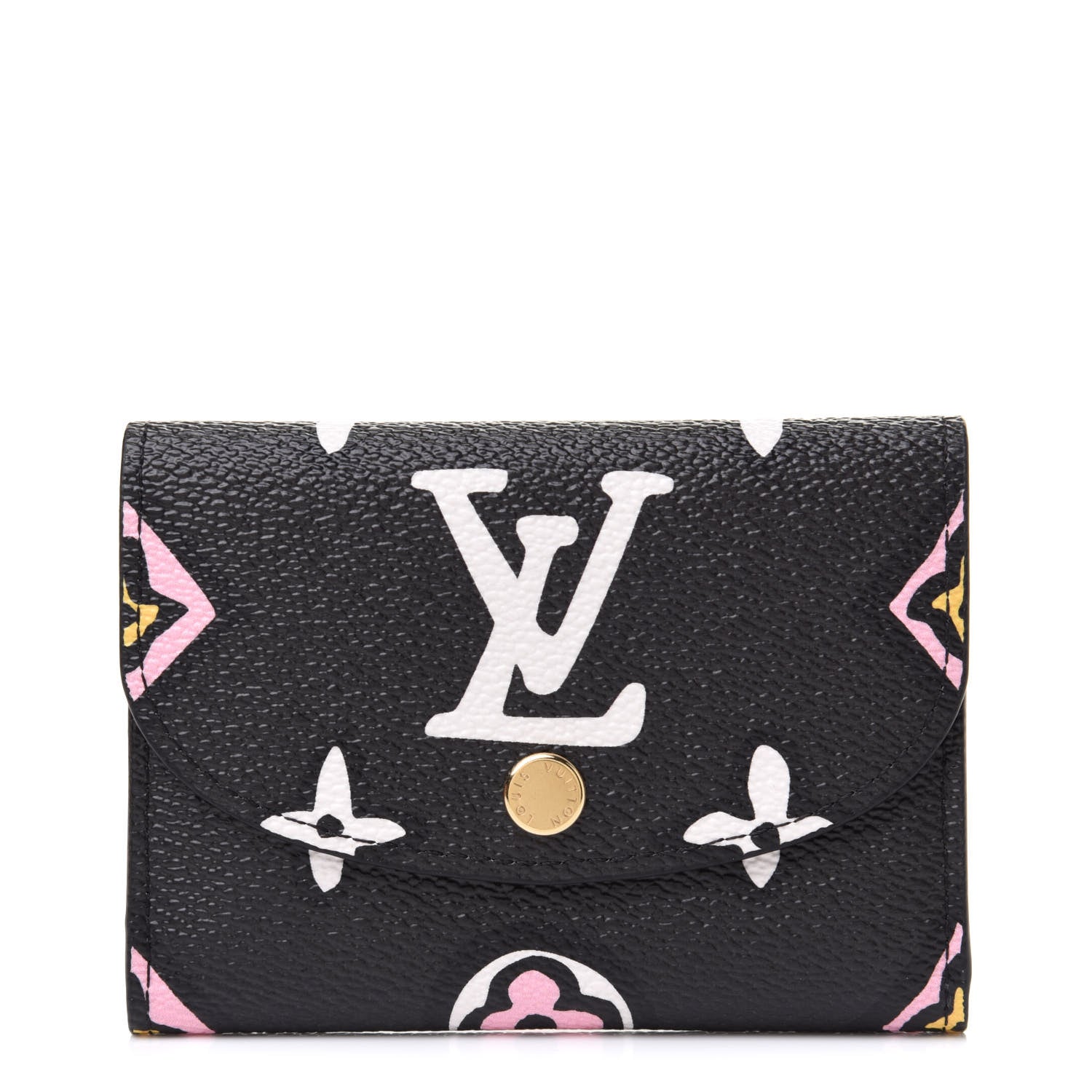 Louis Vuitton Monogram Giant Wild At Heart Rosalie Coin Purse Black 1 of 7