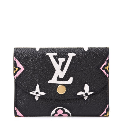 Louis Vuitton Monogram Giant Wild At Heart Rosalie Coin Purse Black 1 of 7