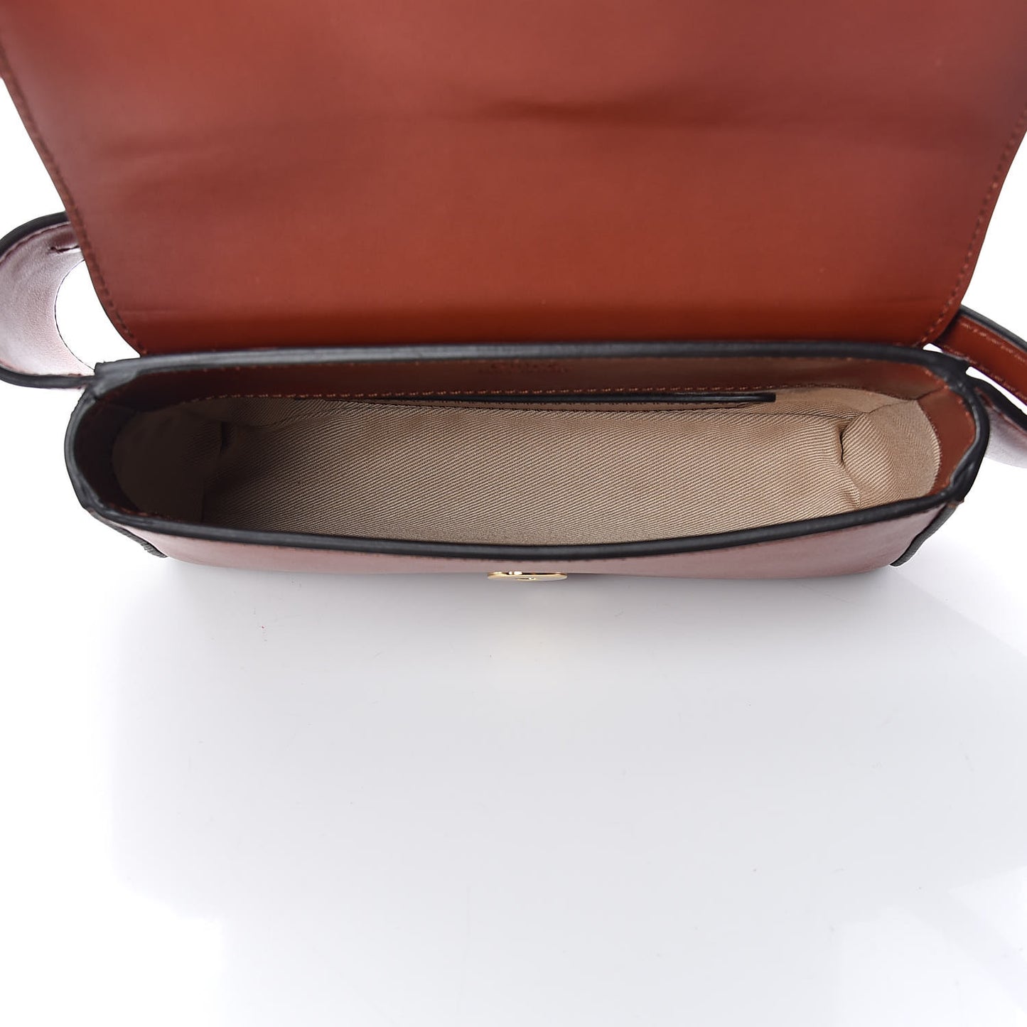 Calfskin Suede C Belt Bag Sepia Brown