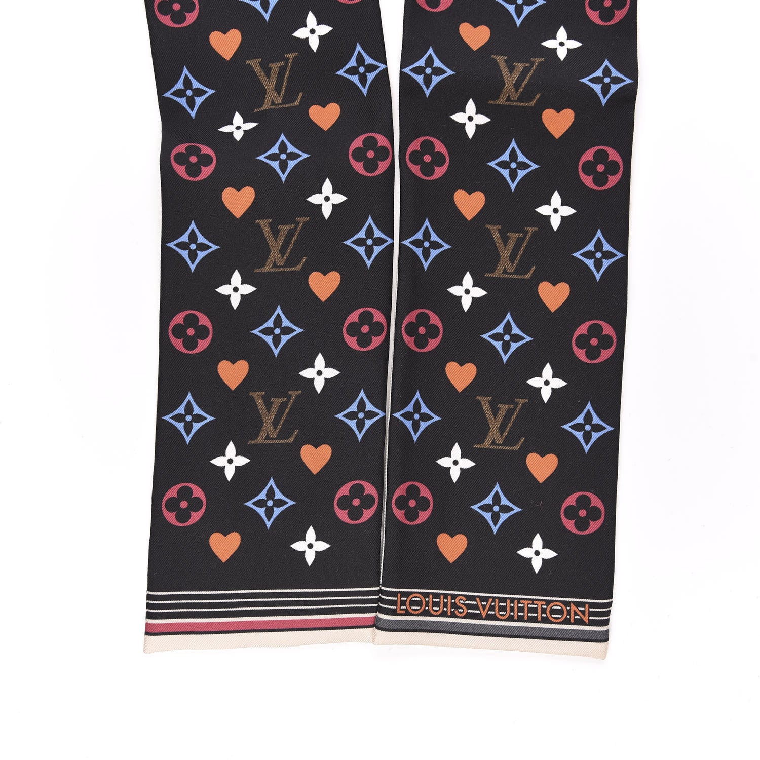 Louis Vuitton Silk Game On Bandeau Black White 2 of 3