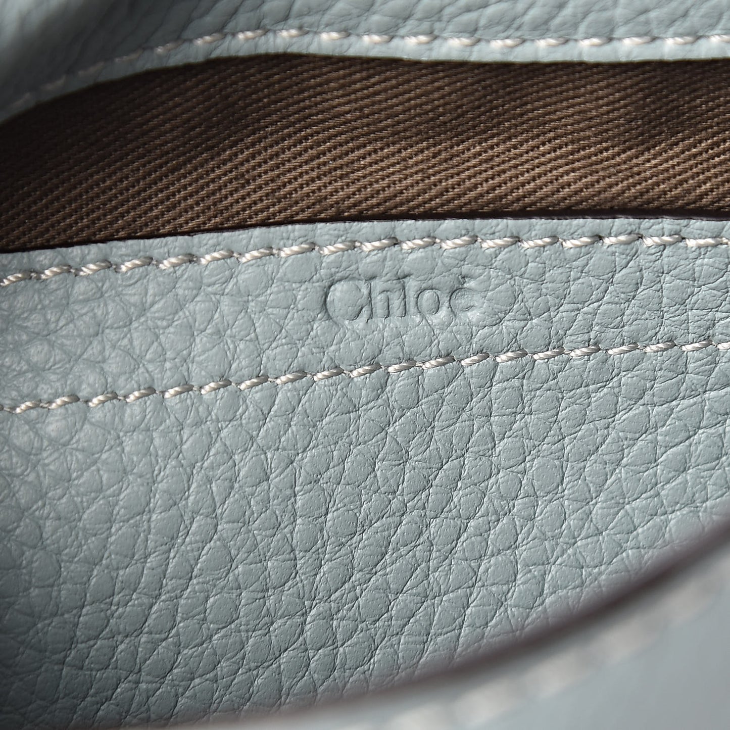 Calfskin Mini Marcie Round Crossbody Bag Faded Blue