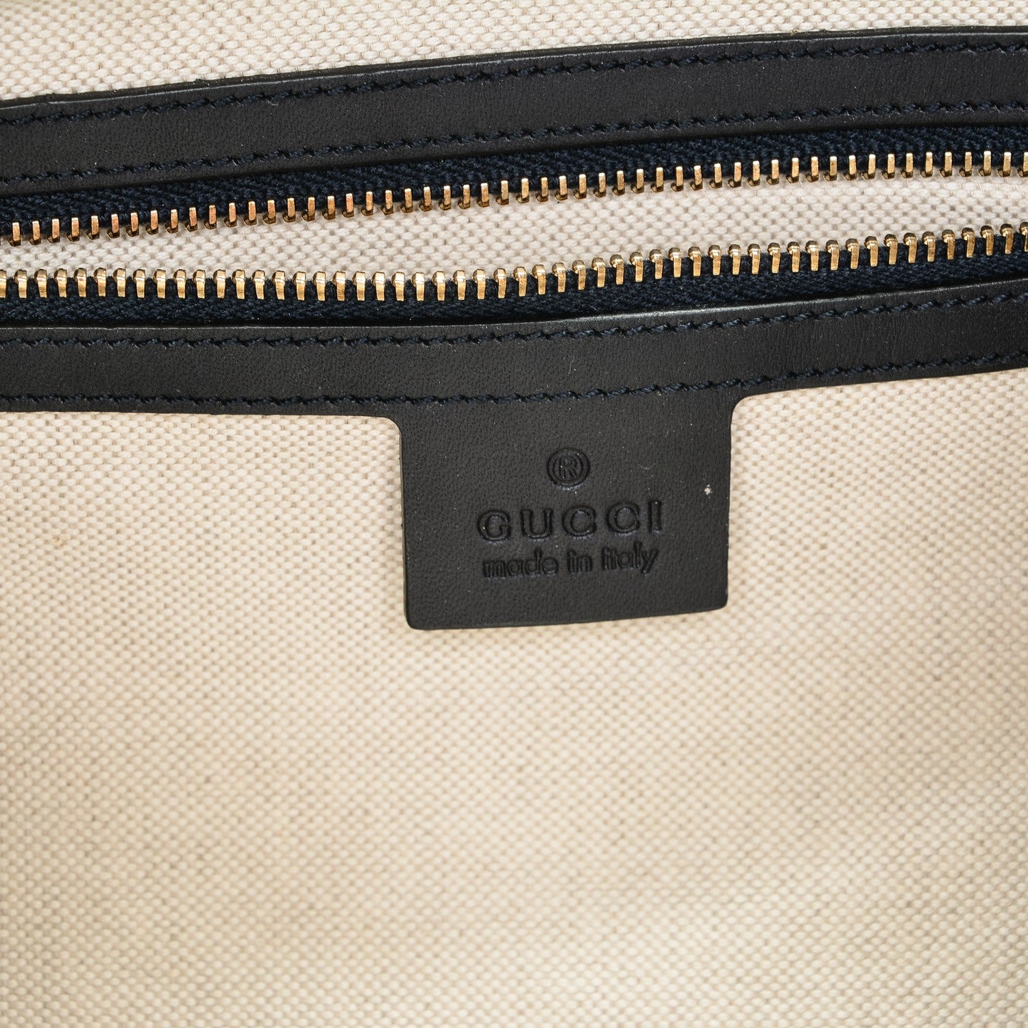 Gucci Monogram Selleria Calfskin Vintage Web Medium Boston Beige Blue 7 of 9