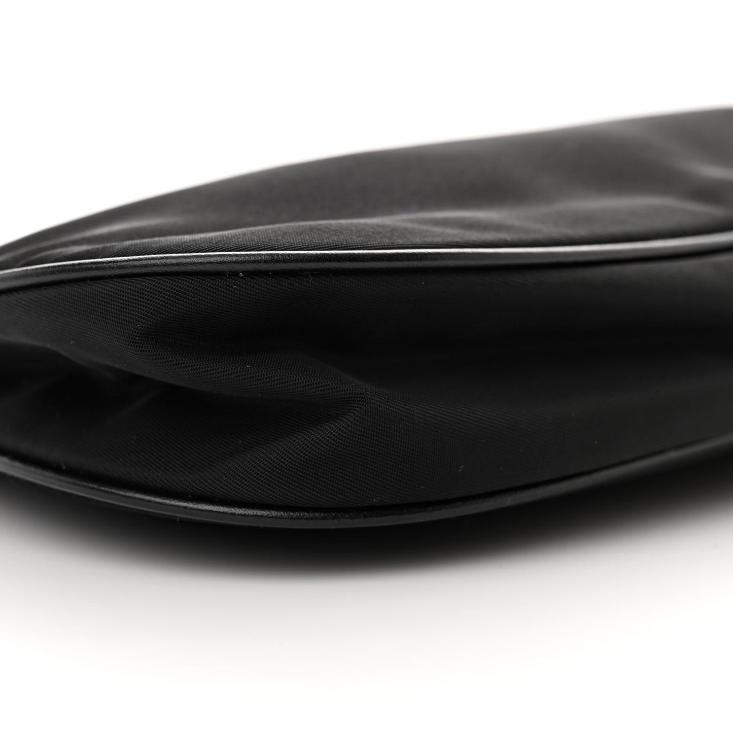 Tessuto Light Nylon Chain Shoulder Bag Black