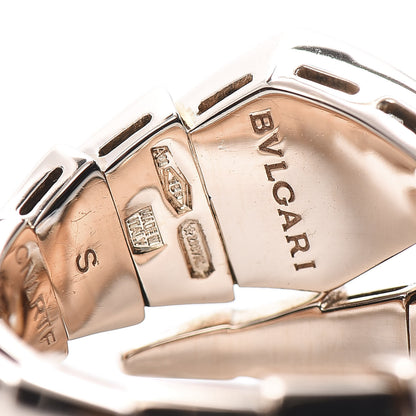 Bulgari 18K Rose Gold Diamond Serpenti Viper Ring S 5 of 7