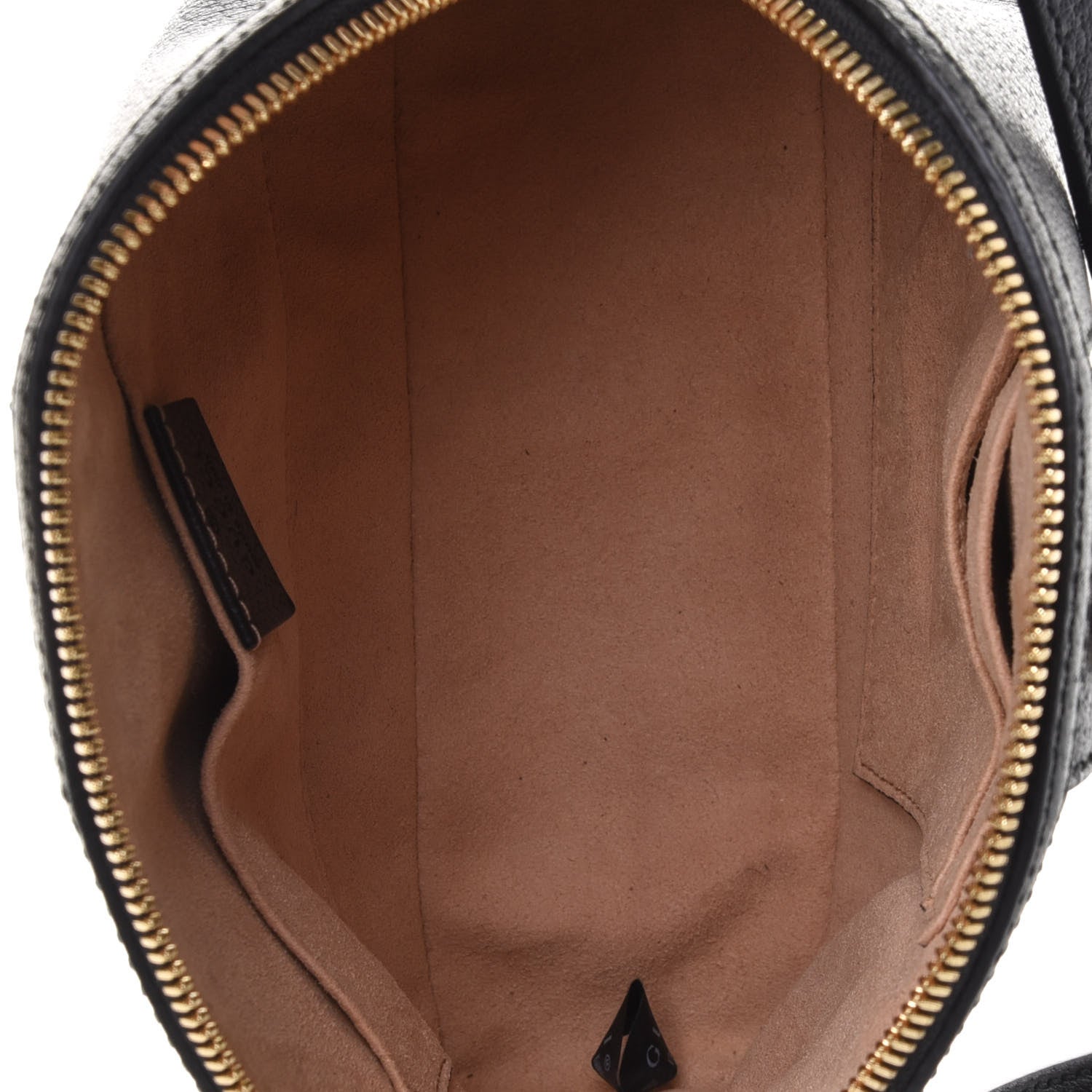 Gucci Calfskin GG Web Small Ophidia Dome Shoulder Bag Black 4 of 4