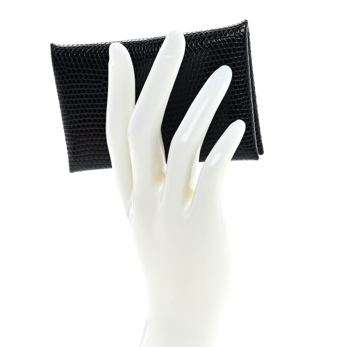 Lizard Calvi Card Case Black