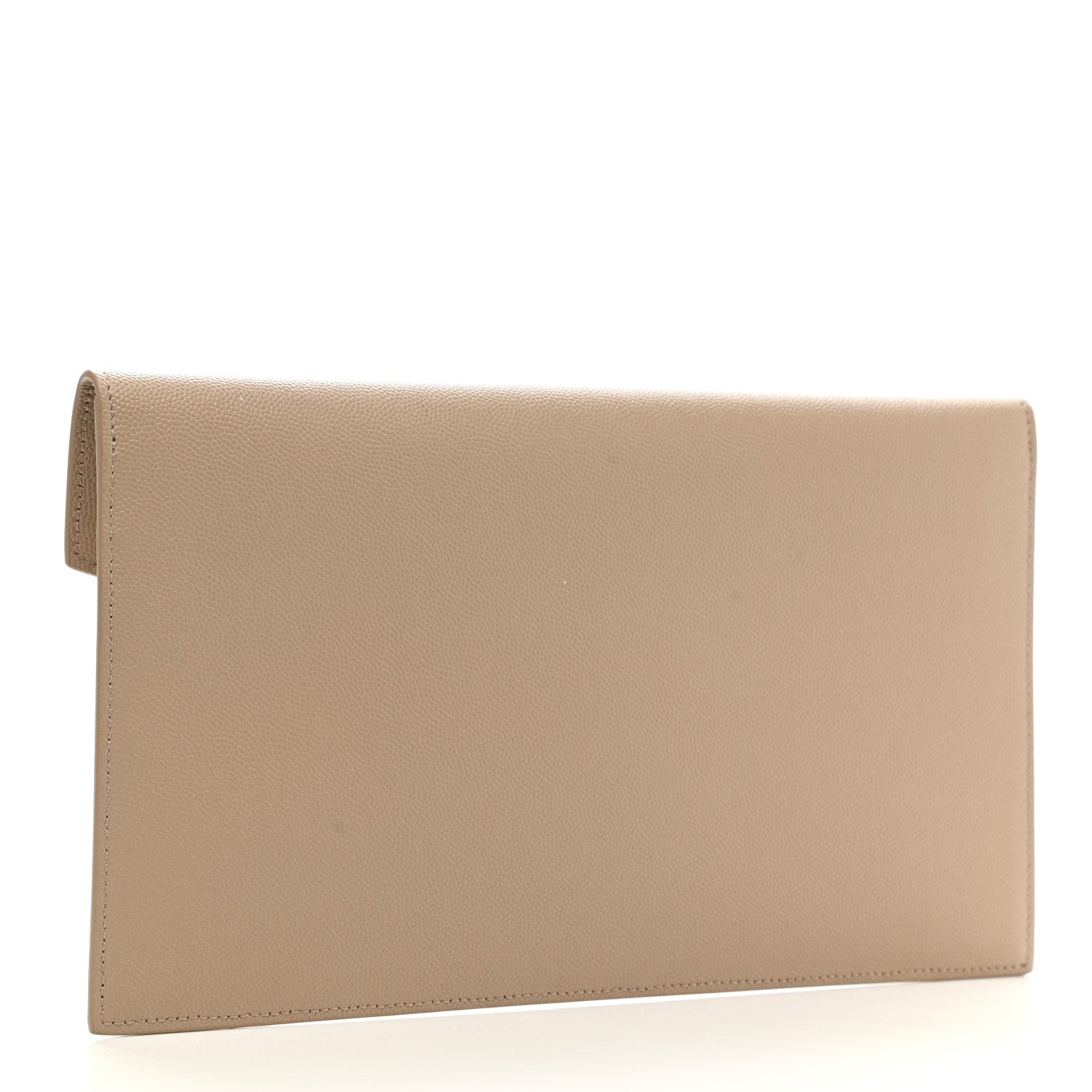 Saint Laurent Grain De Poudre Uptown Pouch Dark Beige 3 of 8