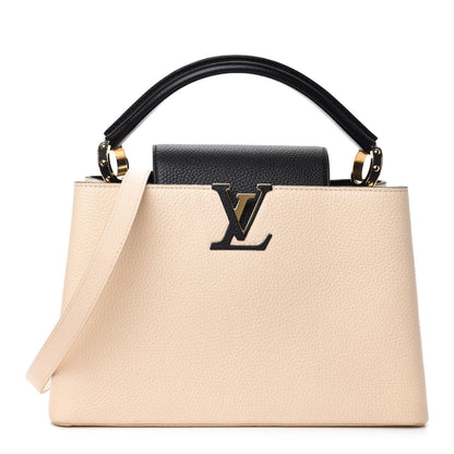 Louis Vuitton Taurillon Capucines PM Creme Black 1 of 9