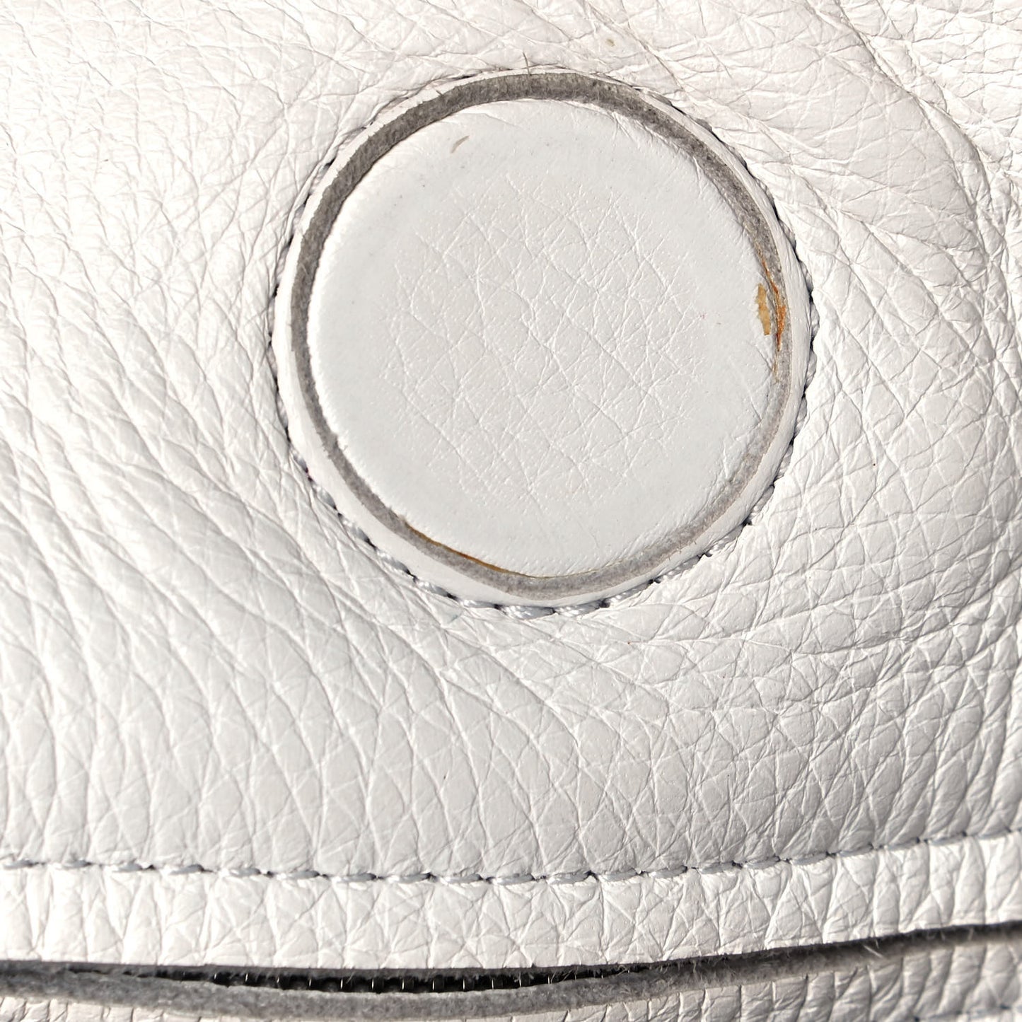 Nappa Intrecciato Large Loop Hobo White