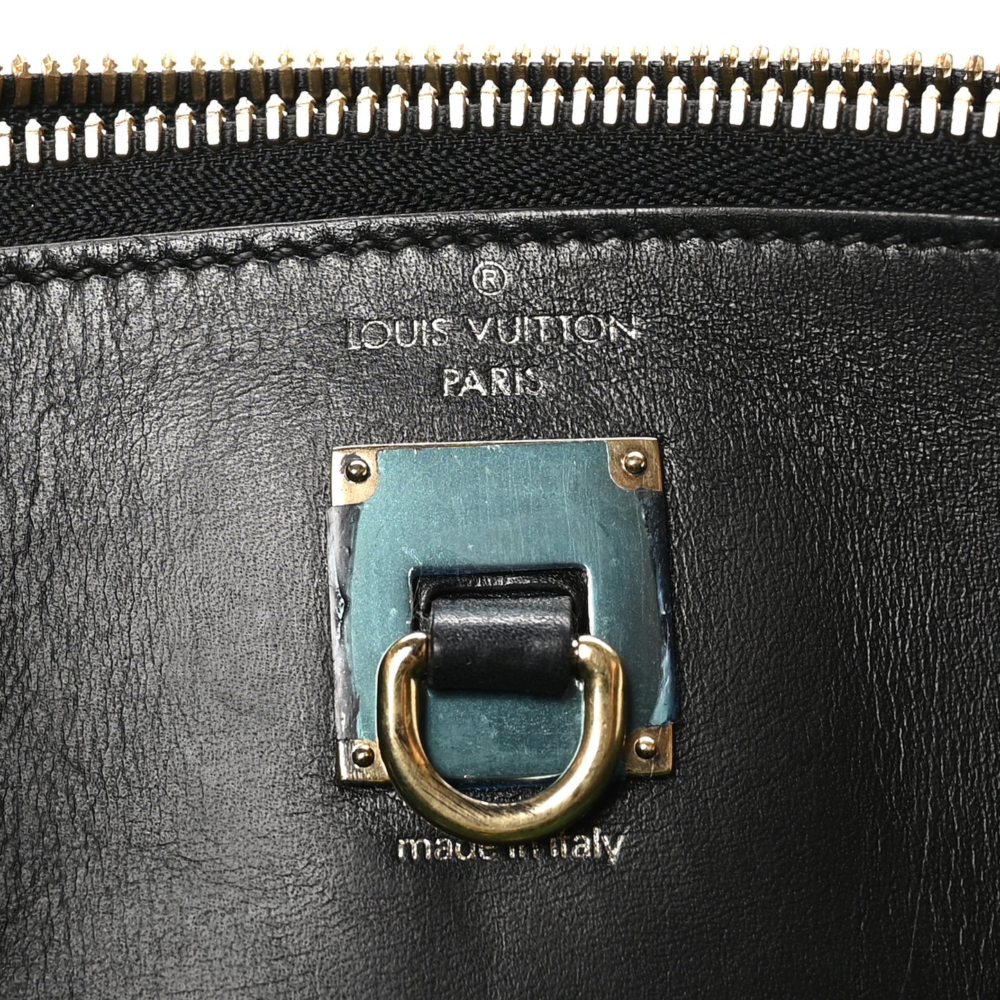 Calfskin City Steamer PM Noir Vert Acide