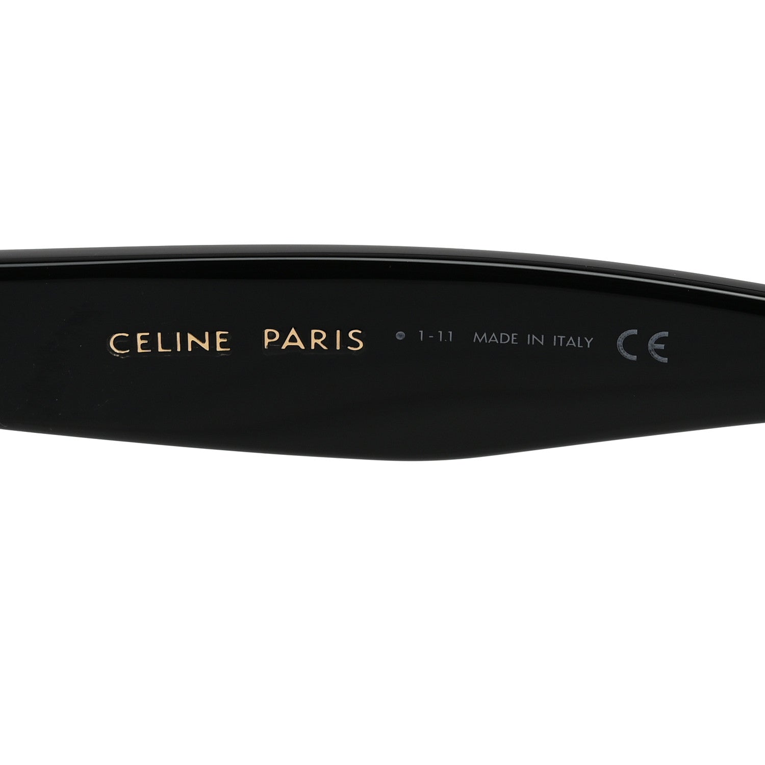 Celine Acetate Polarized Cat Eye Sunglasses CL4004IN Havana Black 5 of 9