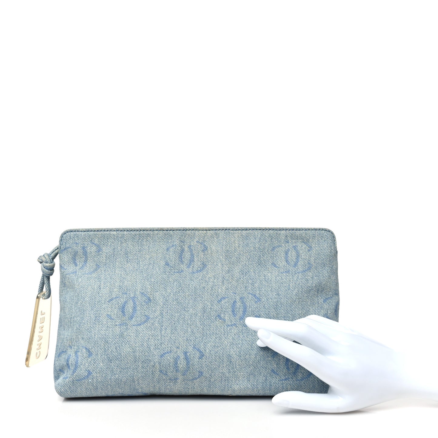 Denim CC Cosmetic Pouch Blue