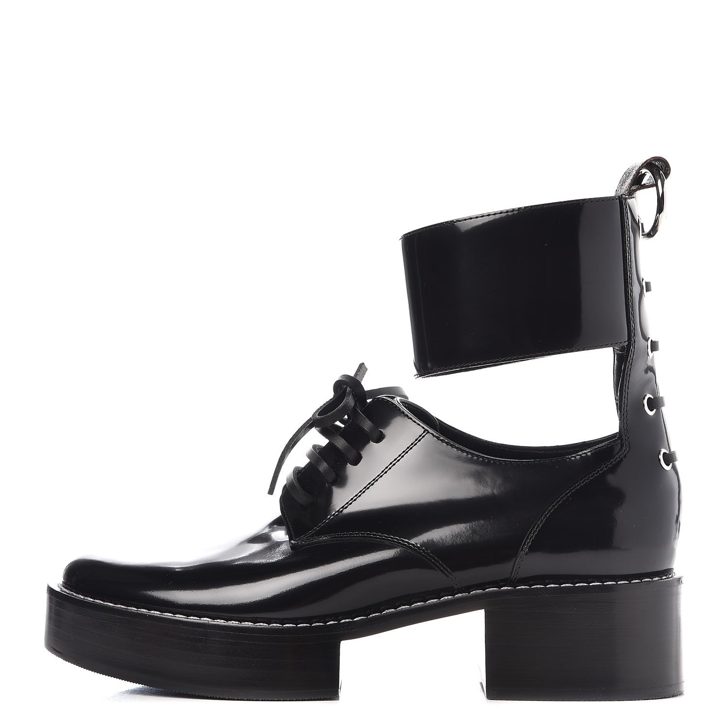 Louis Vuitton Patent Monogram Corcovado Flat Derby 41 Black 1 of 8