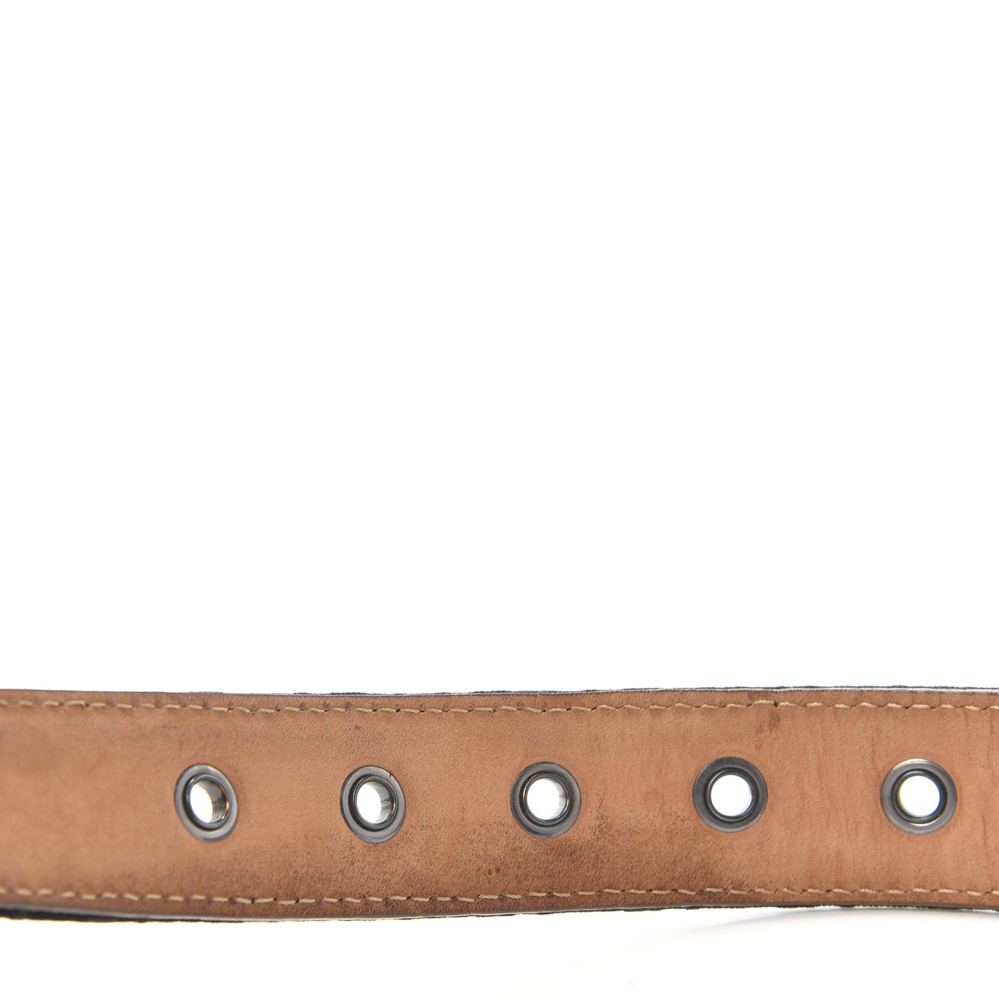 Fabric Calfskin FF Belt 85 34 Black