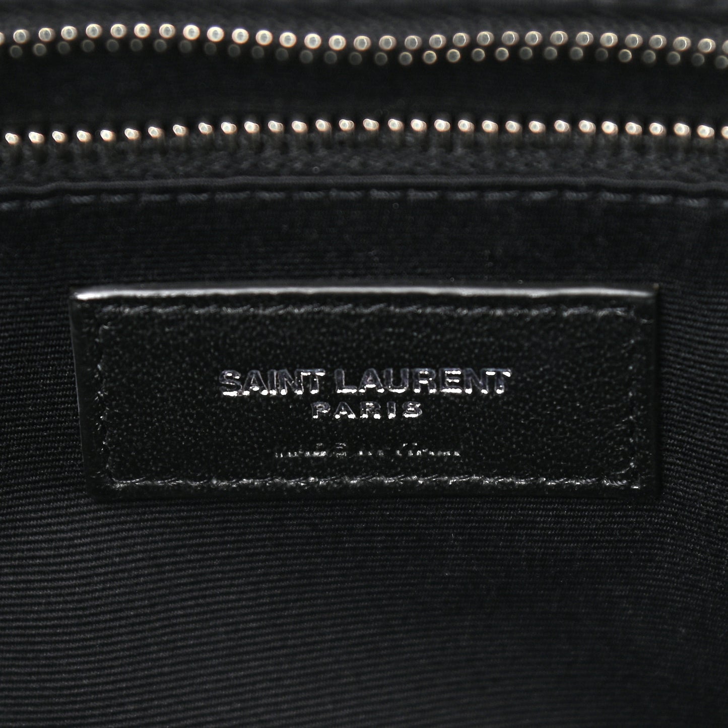Calfskin Y Quilted Monogram Large Loulou Shopper Black