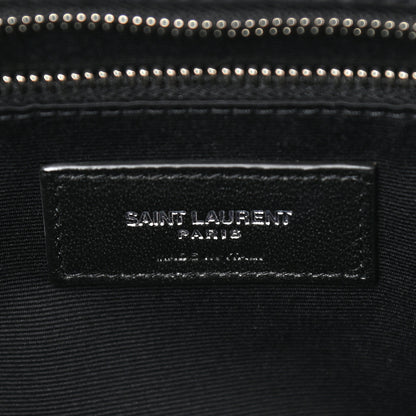 Saint Laurent Calfskin Y Quilted Monogram Large Loulou Shopper Black 6 of 9