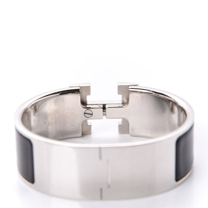 Hermes Enamel Wide Clic Clac H Bracelet PM Black 5 of 10
