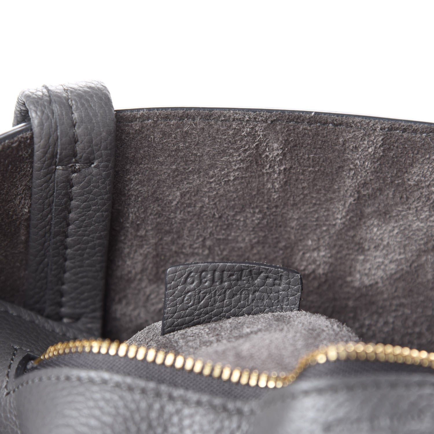 Celine Soft Grained Calfskin Belt Cabas Phantom Medium Grey 9 of 10