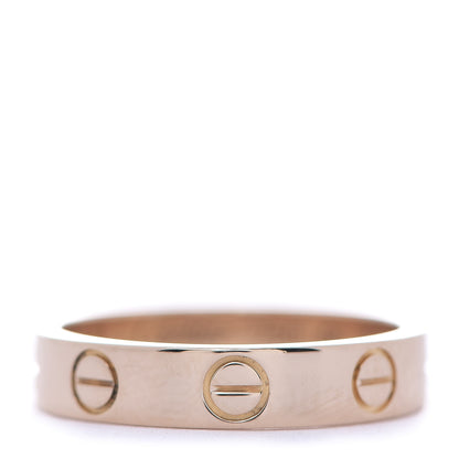 Cartier 18K Pink Gold 3.5mm LOVE Wedding Band Ring 48 4.5 1 of 5