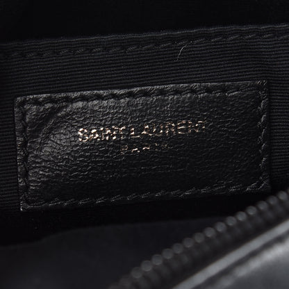 Saint Laurent Matelasse Chevron Round Vinyle Camera Bag Black 6 of 10